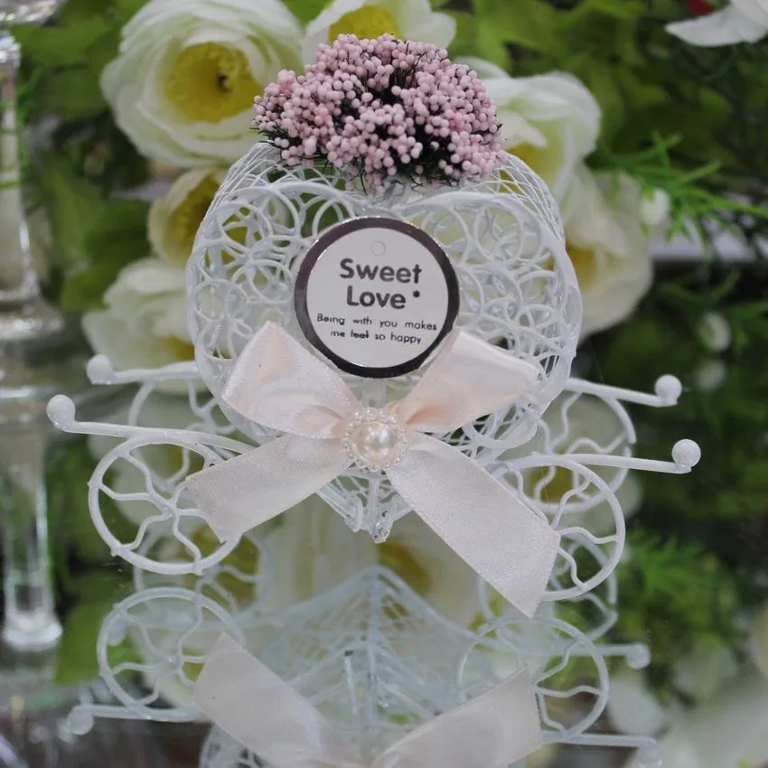 Clearance 200pcs/lot Multiple Color Ribbon,Carriage Gift Box, Iron Box Fairy Tale Theme,party Favor Box Wedding Candy Box 4