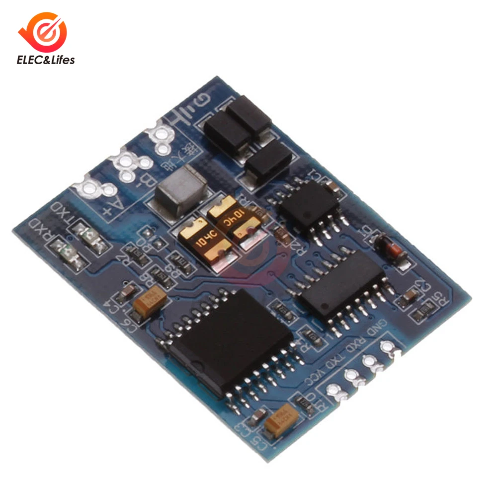 

Industrial Grade TTL to RS485 module RS485 TTL both side Power Signal Converter 3V 5.5V Isolated Chip Serial signal RXD TXD