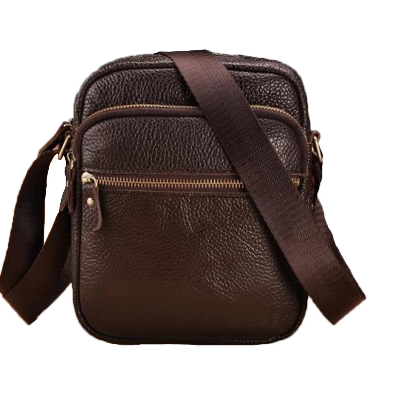 Fashion Genuine Leather Men Bag Leisure Men Messenger Bag Man Small Shoulder Bag