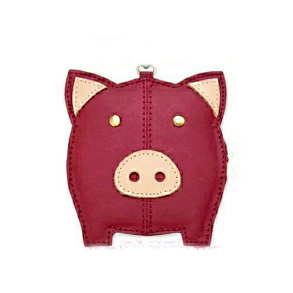 

DIY leather craft pig shape cute zipper coin bag die cutting knife mould hand machine punch tool set