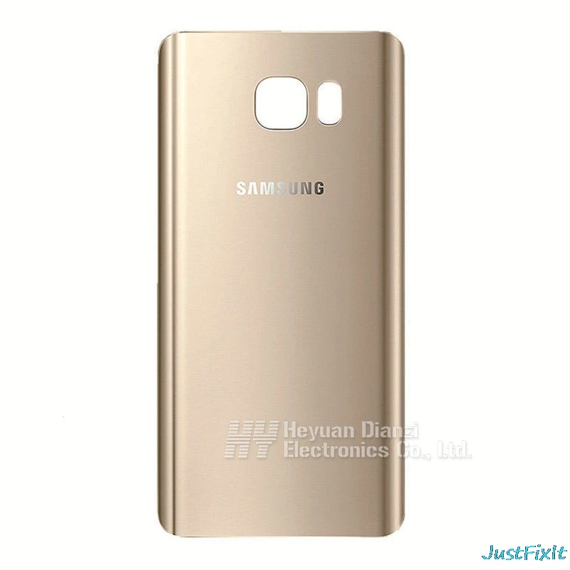 Для samsung Galaxy Note 5 Note5 N920 N920F Задняя крышка батареи чехол Замена двери батареи задняя крышка - Цвет: Золотой