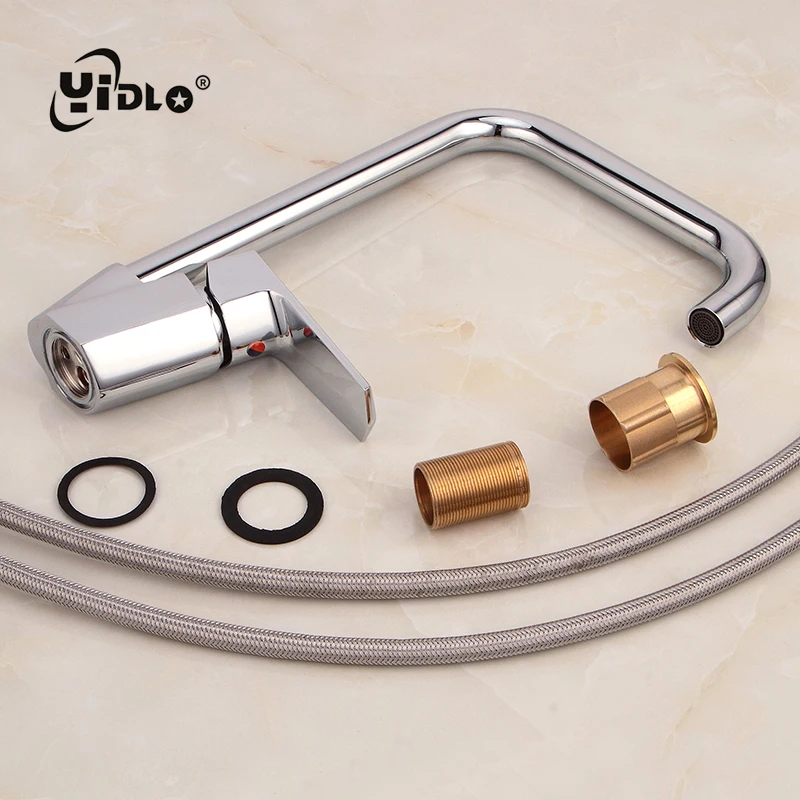 Kitchen Vessel Sink Faucet Type Seven Pipe Silvery Brass Faucets 360 Degree Swivel Spout Tube Water Tap Hot And Cold Mixer Taps Kitchen Vessel Sink Faucet Type Seven Pipe Silvery Brass Faucets 360 Degree Swivel Spout Tube Water Tap Hot And Cold Mixer Taps