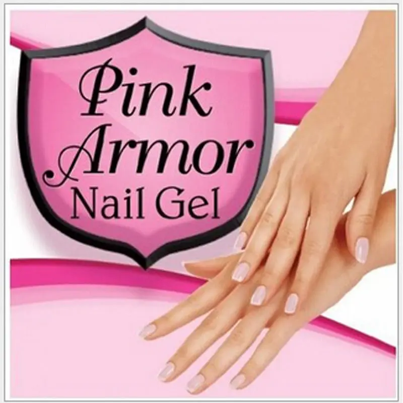 PINK ARMOR NAIL GEL AS SEEN ON TV GREAT FOR MANICURES & PEDICURES!in