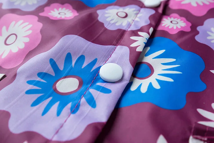 ZJHT Детские дождевики для девочек и мальчиков одежда Детский водонепроницаемый плащ детская Цветочная верхняя одежда с бабочками утеплённая ветровка MY081