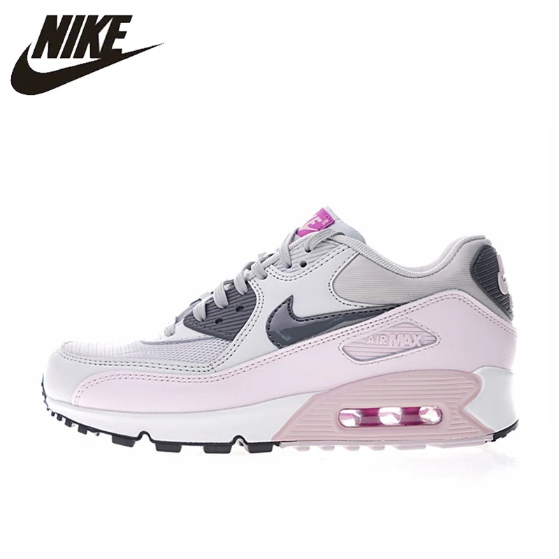 

Nike Air Max 90 Women's Running Shoes,Outdoor Sneakers Shoes, Pink, Abrasion Breathable Resistant Shock Absorption 616730 112