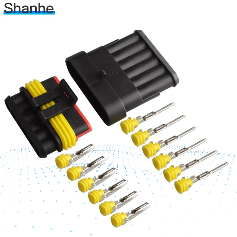 1set/5set/10set 6P auto waterproof automotive Wire Connector Plug 6 Pins Electrical Car