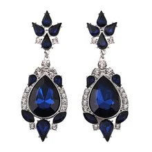 Ohrringe Богемия фольклорный стиль; Ретро стиль моды ногтей продажи серьги с натуральным драгоценным камнем ювелирные изделия из серебра