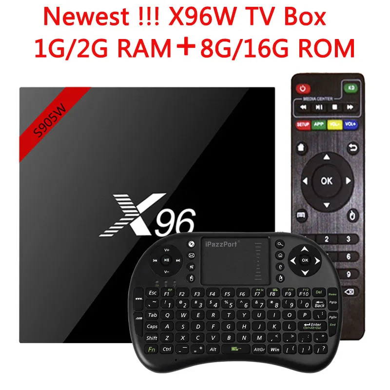 Оригинальная Смарт ТВ-приставка X96 X96W медиаплеер Android TV Box 7 1 процессор Amlogic S905W ГБ/8