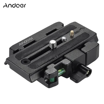 

Andoer Camera Quick Release Plate Quick Release Clamp Adapter Compatible for Manfrotto 501 500AH 701HDV 503HDV Q5 Tripod Head