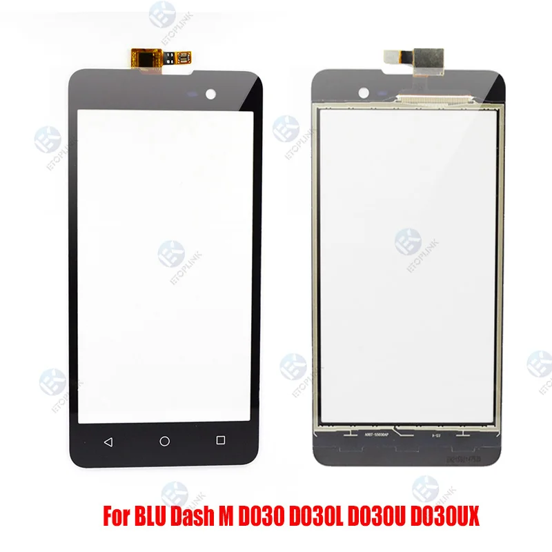 

Front Glass Panel Sensor for Blu Dash M D030L D030U Touch Screen Digiziter 5.0'' Black or White Color