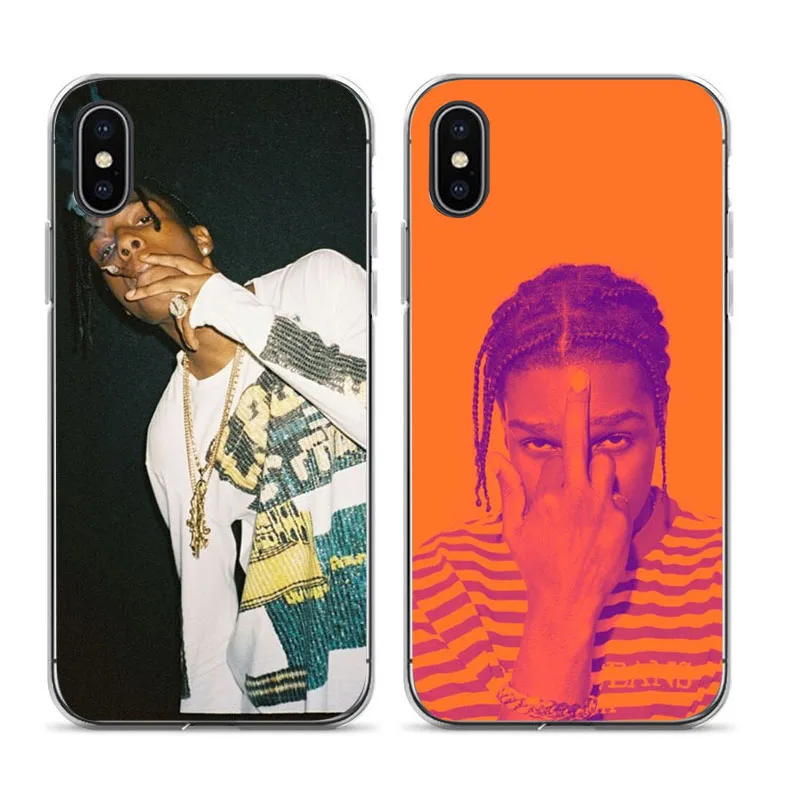

Capa ASAP Rocky Rapper Painted cover Style Design Cell Phone Case For iphone 6 6s 7 7plus 8 8plus X xs xr XS Max cses