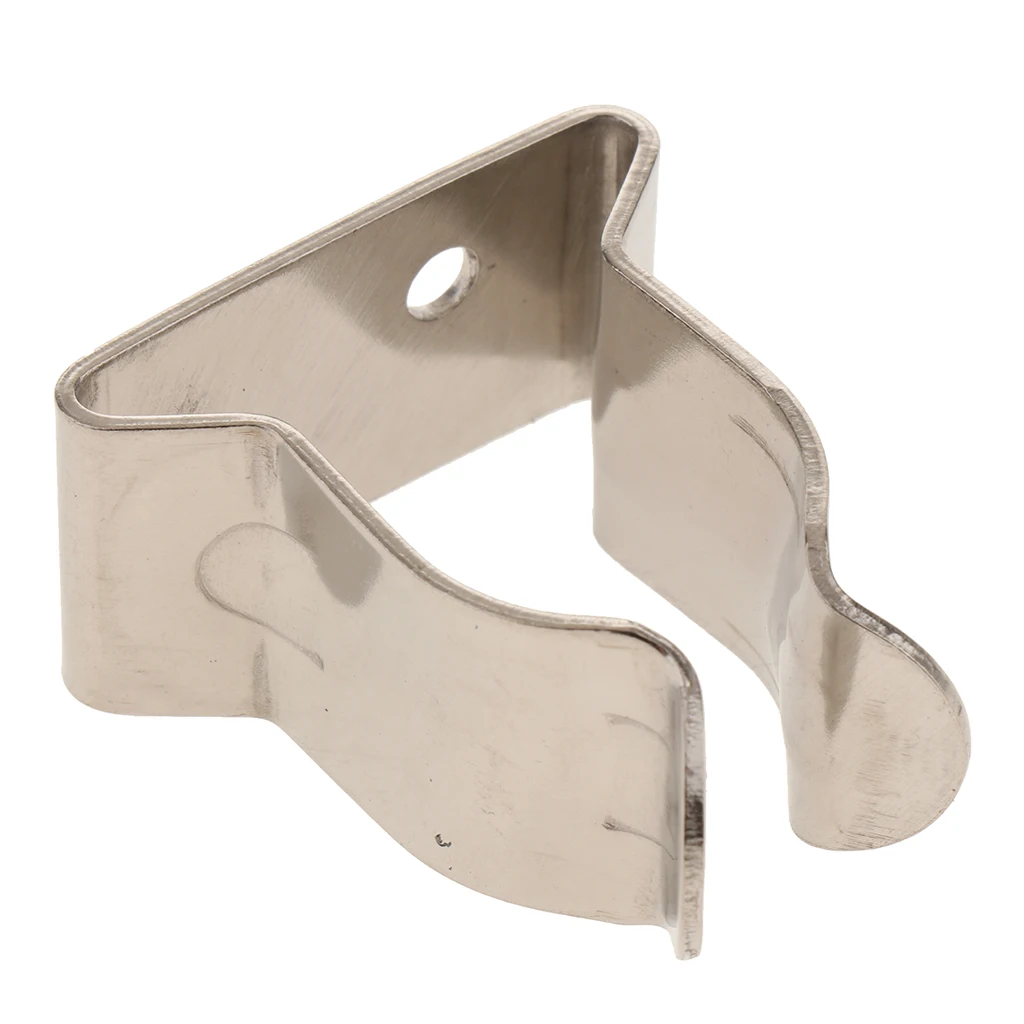 1 Pcs Spring Boat Hook Holder Clip 304 Stainless Steel For Boat Yacht Canoe Rigging Rope Chain Leash Cable Etc 5/8″-1″ Tube