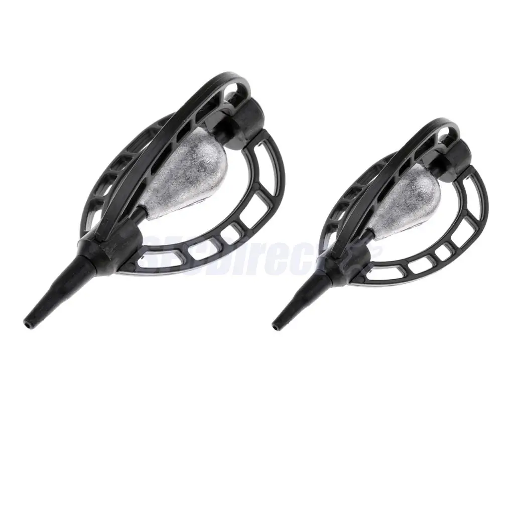 In-line Method Fishing Feeder Swim Feeders Carp Fishing Baits Cage Trap with Lead Sinker 40g 45g