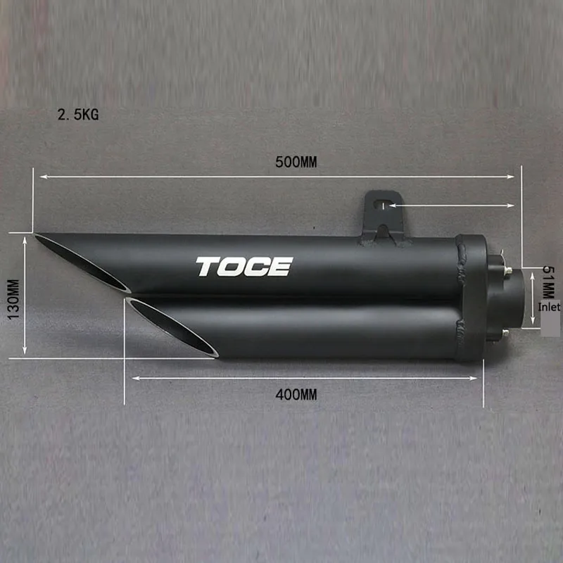 Универсальный мотоцикл двойной рот для TOCE Глушитель Трубы для R1 R3 R6 CB400 z800 bn300 zx10r YA004