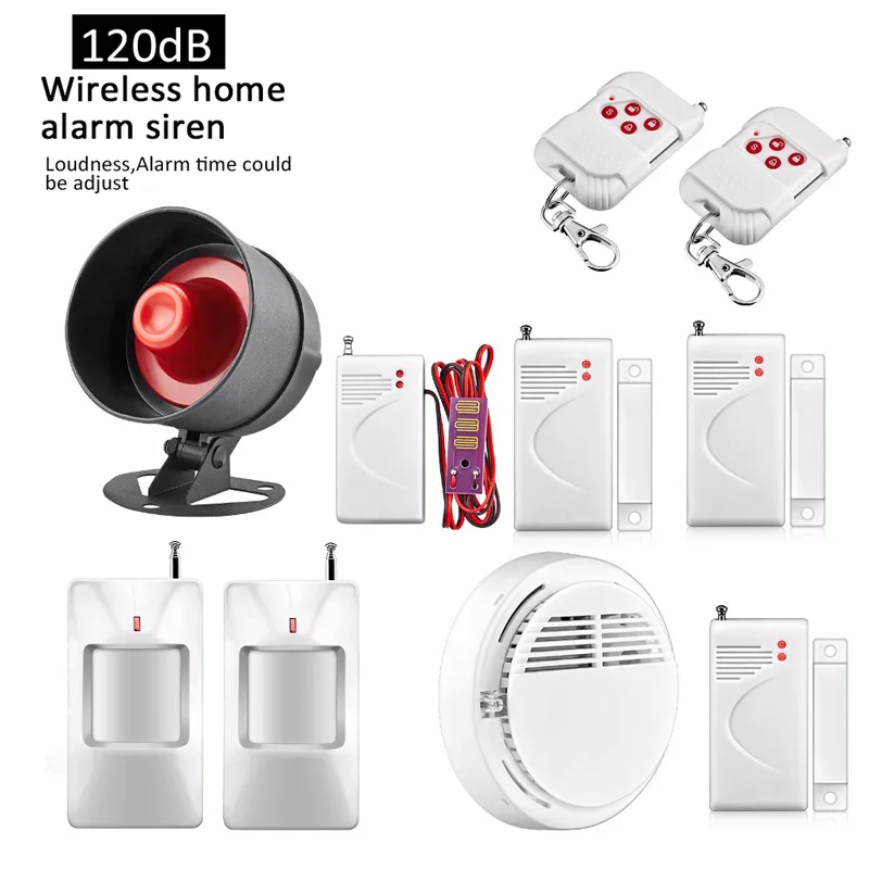 Free shipping 120dB loud sound speaker alarm Home wireless siren alarm