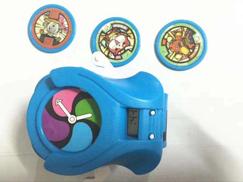 Japenese аниме Yokai Watch мультфильм электронные часы DX Yo Kai передатчик Игрушки может для