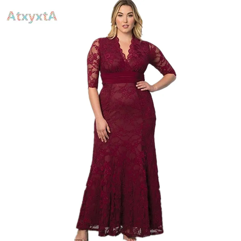 Women Big Large Plus Size Elegant Sexy Evening