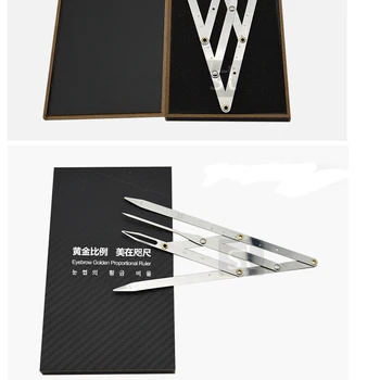 

1pcs Stainless Steel Golden Ratio CALIPERS Eyebrow Microblading Permanent Makeup Measure Tool Mean Golden Eyebrow DIVIDER