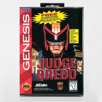 

New 16 bit MD game card - judgedredd with Retail box For Sega genesis system