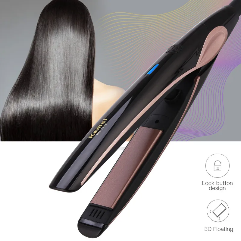100 240V Hair Straightener Tourmaline Ceramic Constant Temperature Hair Flat Iron Temperature