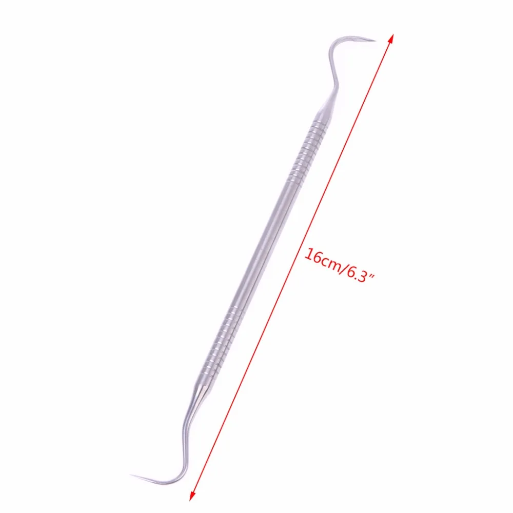 1 шт. зубной щуп с зеркалом из нержавеющей стали стоматологический инструмент проводник двойной крюк зуб 16 см