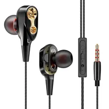 7D HIFI In-Ear Oortelefoon Dual Dynamaic Driver Super Bass Stereo Headset Hoofdtelefoon Bass stereo geluid oordopjes gaming headset(China)