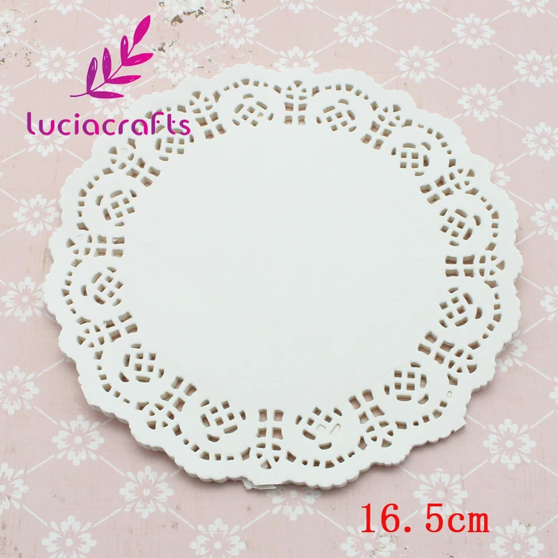 

SALE! 100pcs/lot 16.5cm Paper Doilies Coasters / Placemat Table Decoration Baking Mat For Cake Cookie Baking Liner 078007020