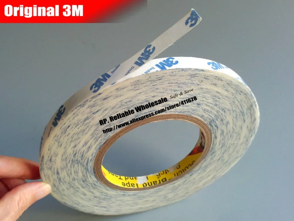 (6mm* 50M) 3M Double Sided Adhesive Brand Tape for Apple Samsung HTC
