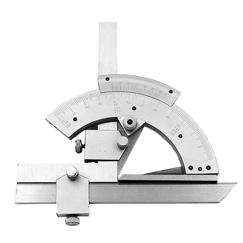 Универсальный 0-320 градусов конический транспортир прецизионный углоизмерительный Finder правитель инструмент с обрезным удлинительным лезвием роликовая ручка
