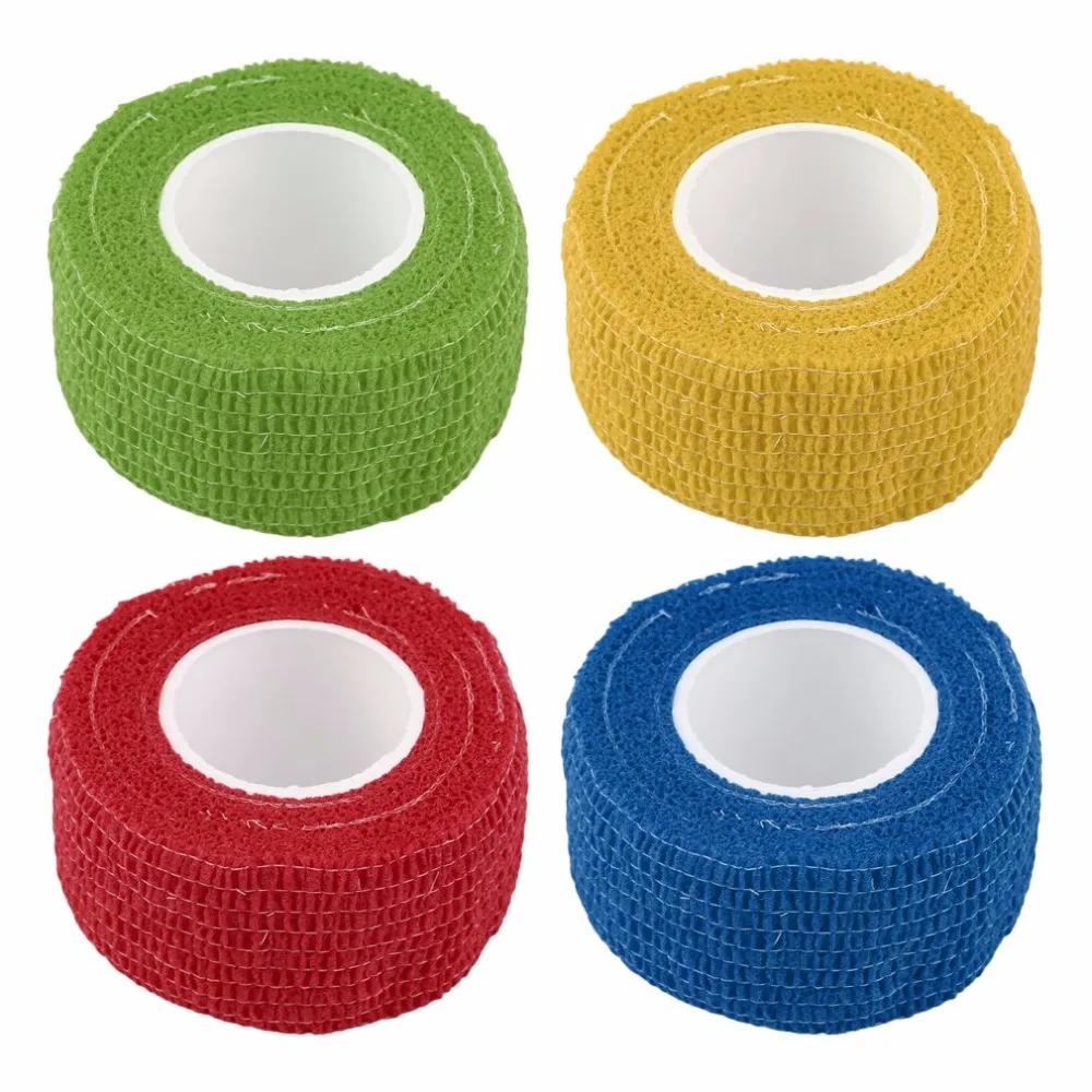 

2018 New 2.5cm*4.5m Non Woven Fabric Self-Adhering Bandage Wraps Elastic Adhesive First Aid Tape Stretch Braces & Supports