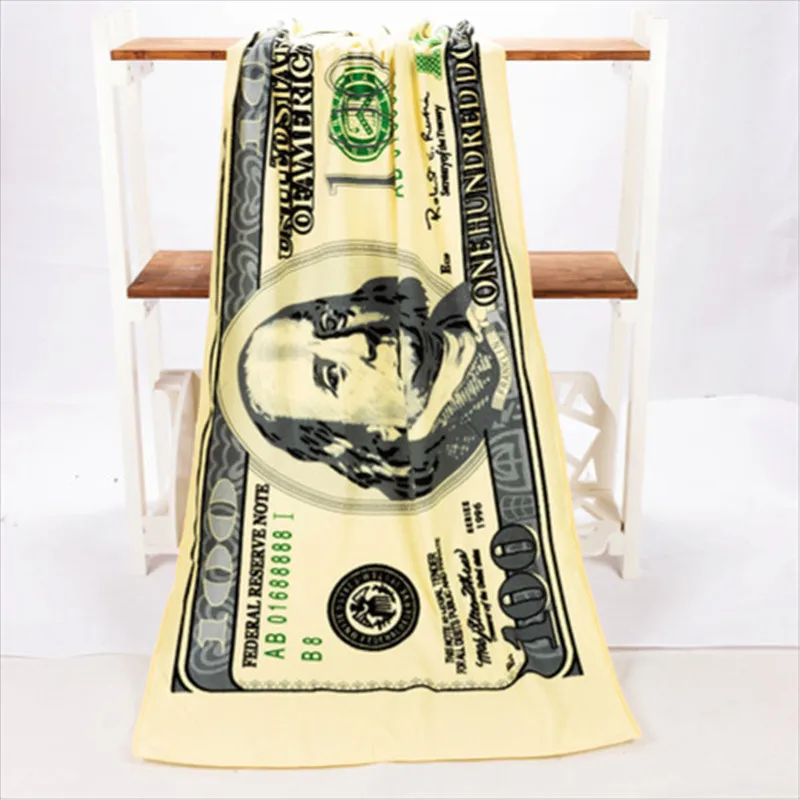 Microfiber Towel 500 Euro Design Sand Beach Towel Microfiber Bath Towel Drying Washcloth Swimwear Shower Summer Protection Supply 70x140cm