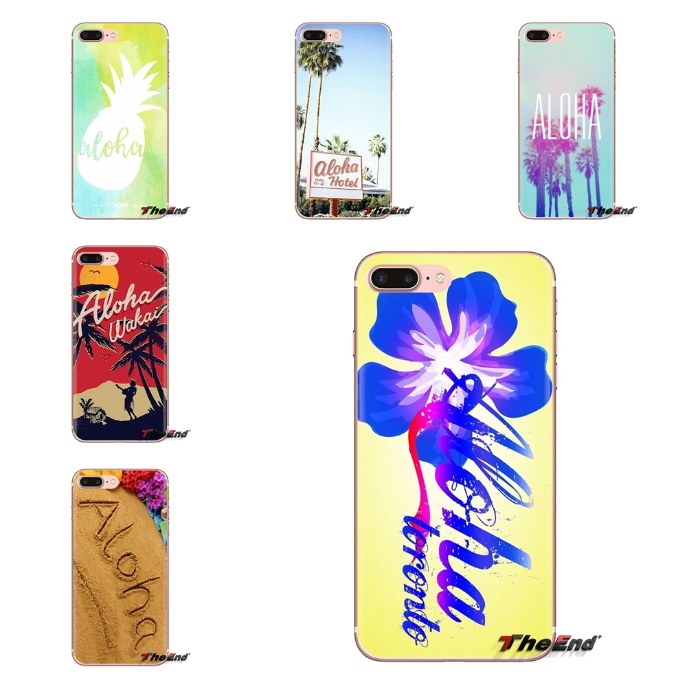 Silicone Cases Covers Flower Aloha Palm Trees Beach For Xiaomi Mi4 Mi5 Mi5S Mi6 Mi A1 A2 5X 6X 8 9 Lite SE Pro Max Mix 2 3 2S |