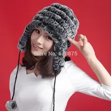 Женские зимние шапки с густым кроличьим мехом, женские осенние стрейч большого размера, меховые шапки с кроличьим мехом, Женские теплые меховые шапки