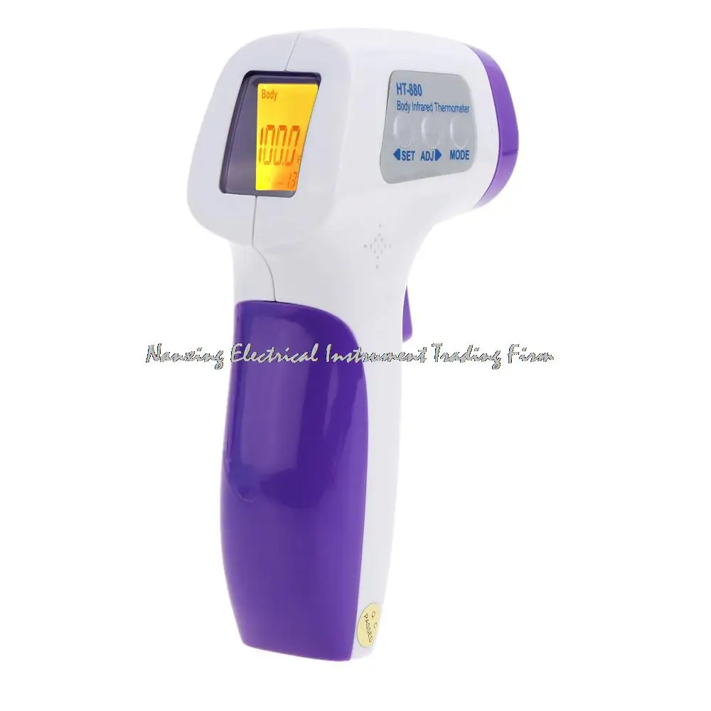 

Fast arrival HT-880 Mini LCD Infrared termometro Non-contact Body Skin digital infrared thermometer IR Gun ABS