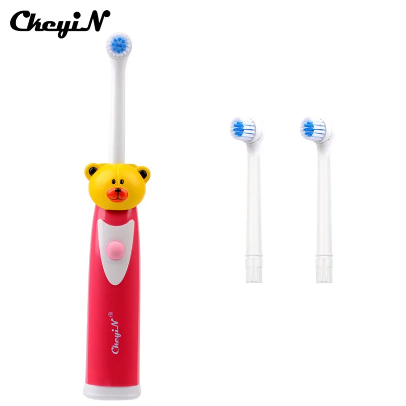 

Cartoon Children Ultrasonic Waterproof Tooth Brush Electric Toothbrush for Kids Teeth Care Brush Oral Hygiene + 4 Brush Heads
