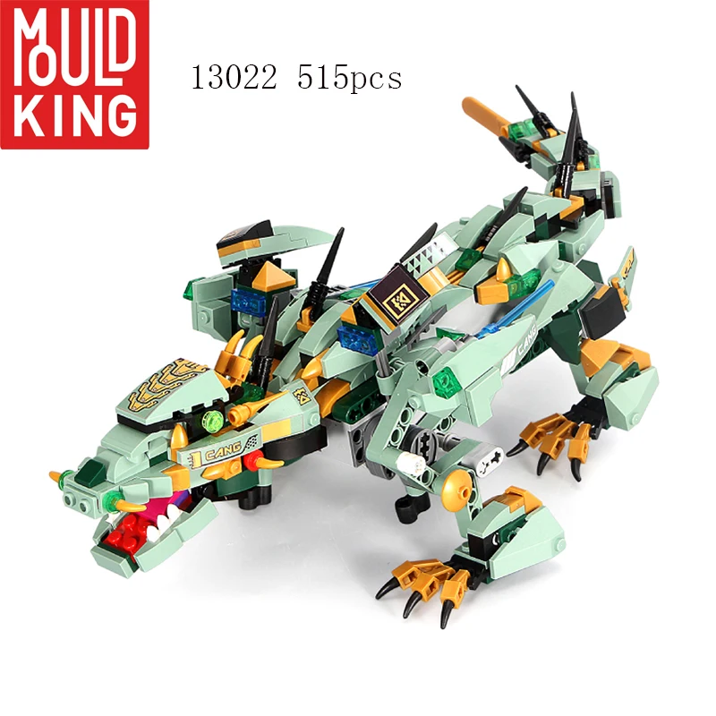 

Mould King Techinc RC Dragon Building Blocks Cyan 13022 Toys For Kids Gift