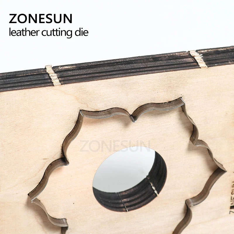 ZONESUN кожаный подстаканник для цветов Customizeleather инструмент резки рукоделия