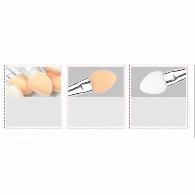10 шт макияж двойной конец тени для век подводка для глаз Кисть Губка аппликатор инструмент