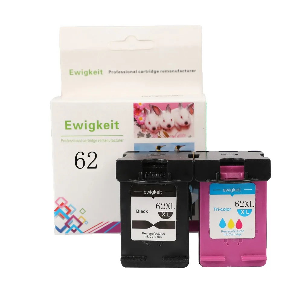 

Ewigkeit Compatible for HP 62 XL hp62 Ink Cartridge For HP Envy 5640 5660 7640 5540 5544 5545 5548 Officejet 5740 5741 5744 5745
