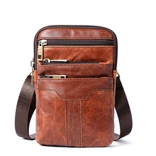 Натуральная кожаная поясная сумка, Мужская мешочки для телефона, модная набедренная сумка, новая сумка для путешествий, сумка для путешествий, Мужская поясная сумка