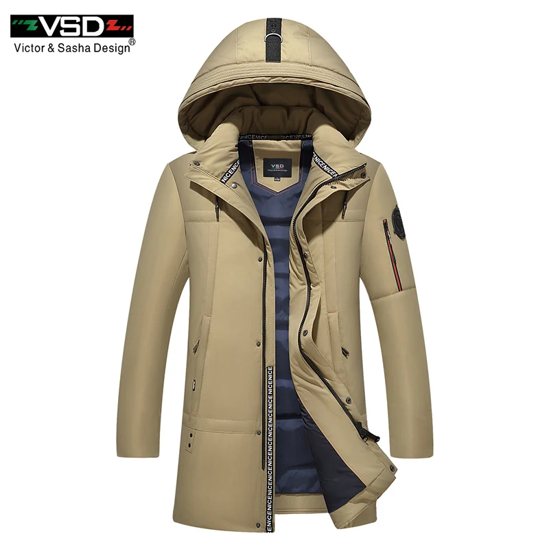 VSD новый 90% белая утка Пух качество красивый теплые длинные модные пальто зимняя