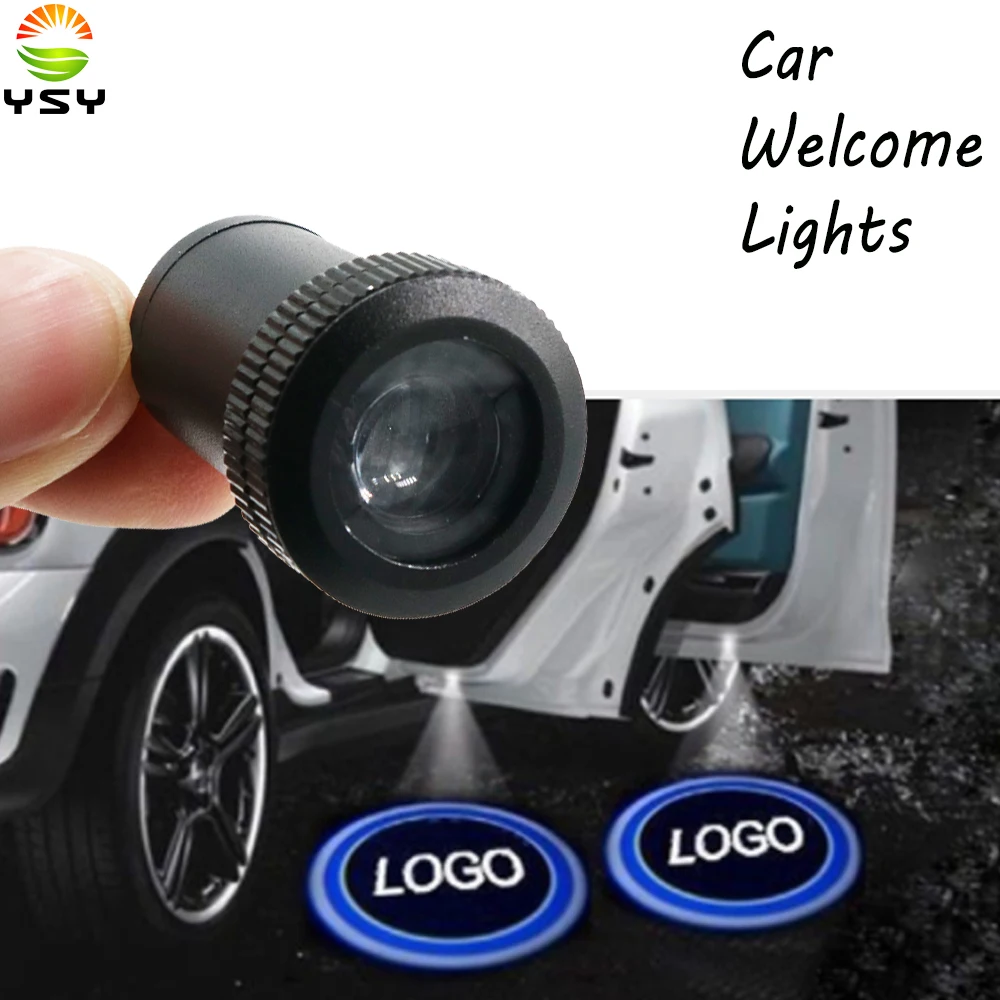 YSY 1 комплект Автомобильная проволока Led Дверь Логотип Свет Добро пожаловать