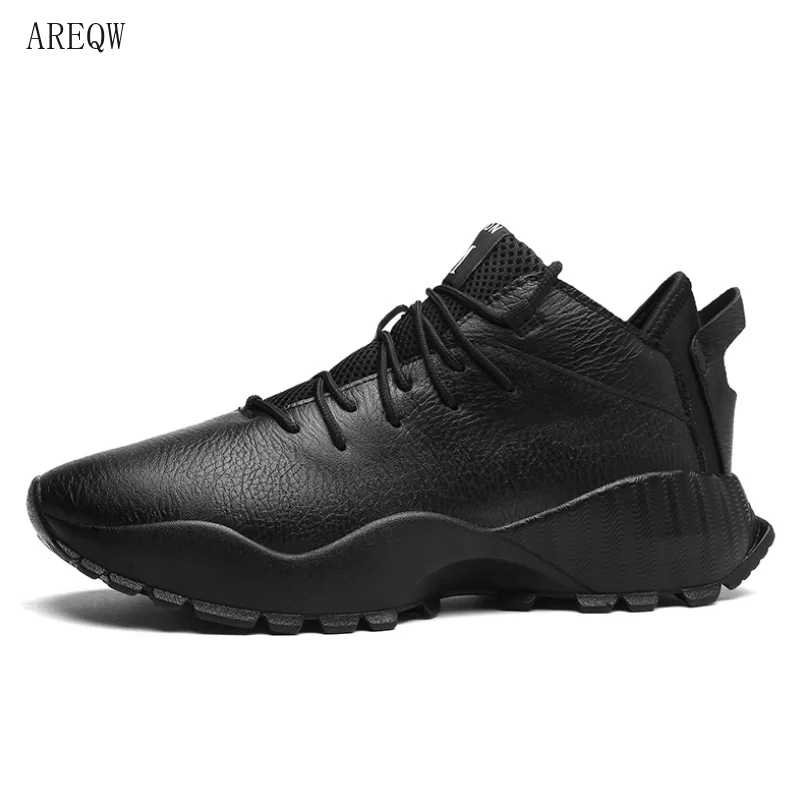 

New Arrival Breathable Men Casual Shoes Leather Men Flats Shoes Top Quality Outdoor Shoes Men Sneakers
