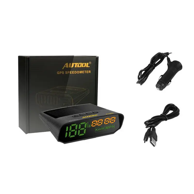 X100S Универсальная автомобильная HUD gps Скорость ometer миль/ч/км/ч светодио дный Head UP Дисплей цифровой авто Скорость более скорость сигнализации