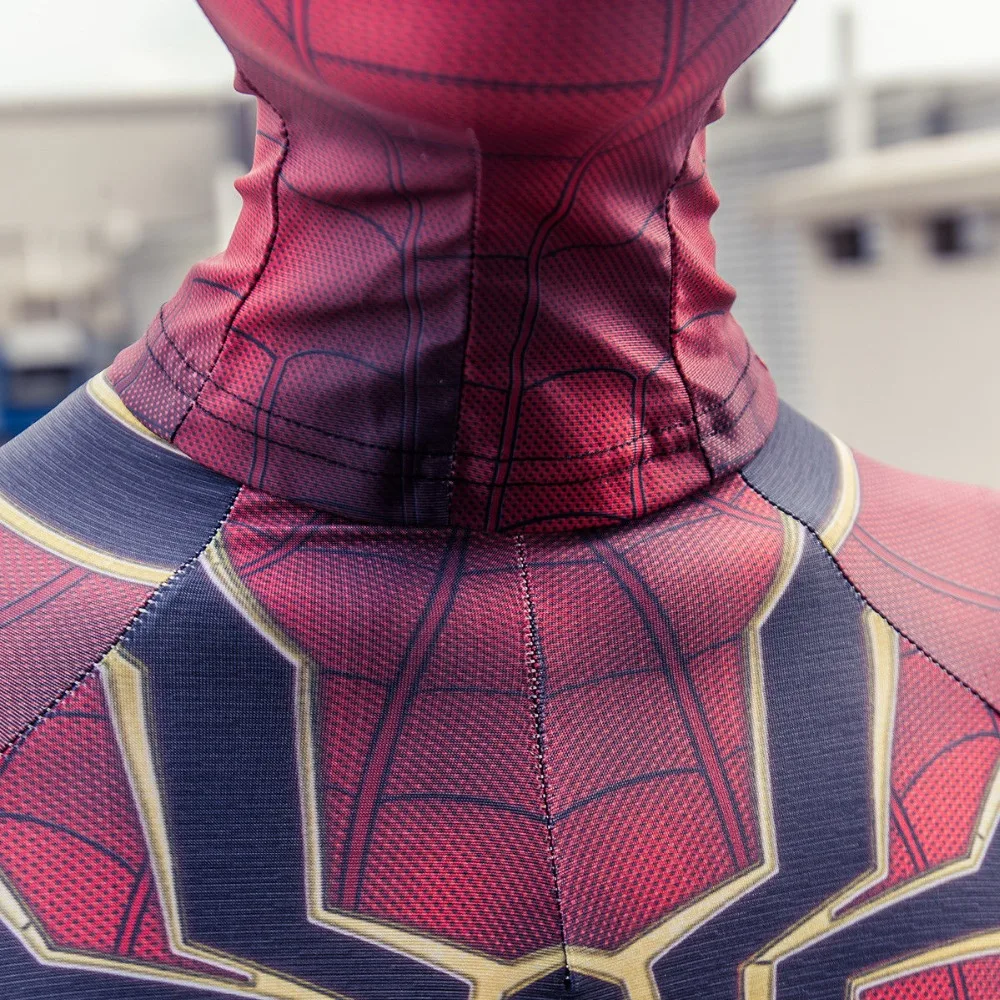 Cosplay Avengers 3 Infinity War SpiderMan Kids Jumpsuit Spiderman Mask Suit New11