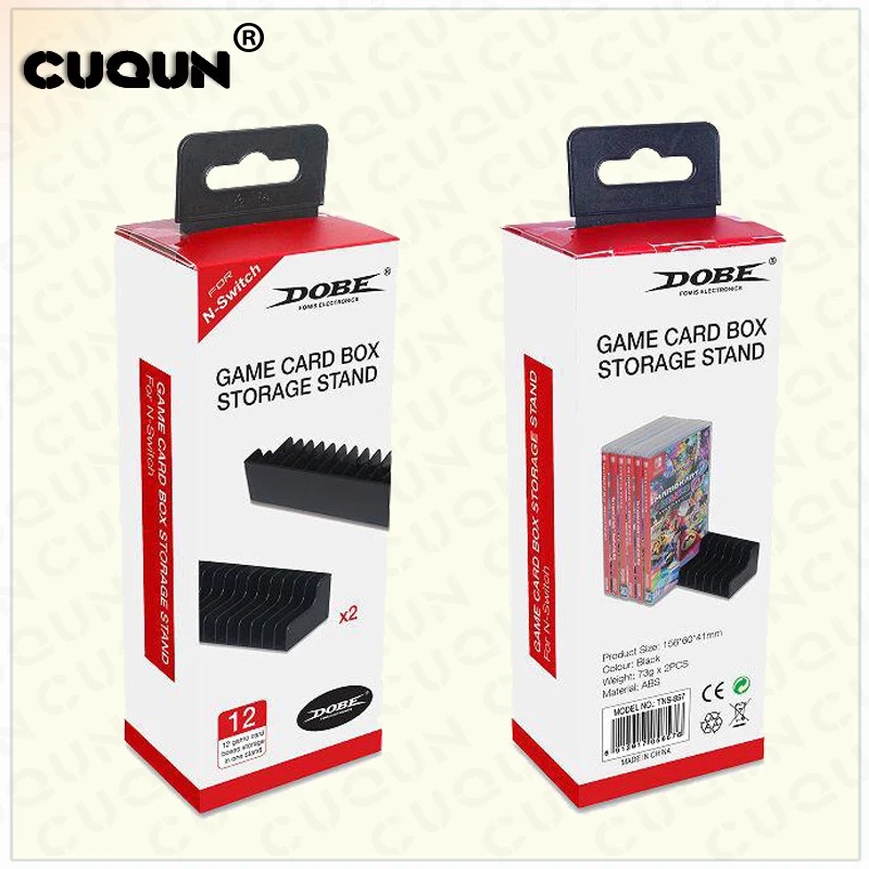 

Game Card Box Storage Stand CD Disk Holder Support For Nintend Switch NS For 24pcs CD Disks or Card Holders