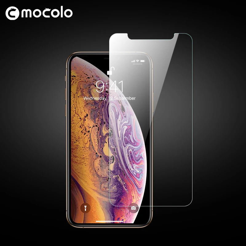 Оригинальное взрывозащищенное премиум стекло Mocolo для iPhone XS MAX 0 33 мм 9H защитная