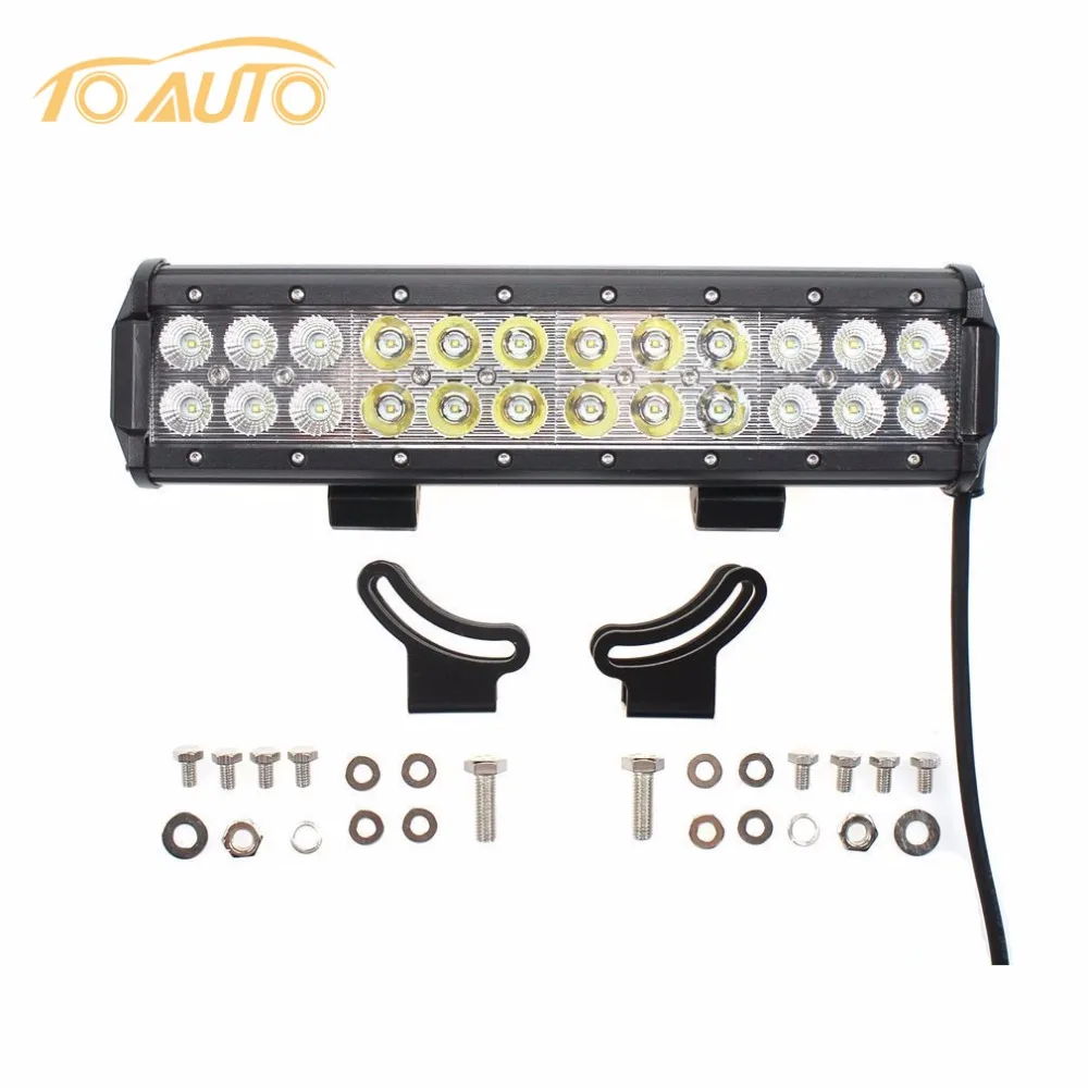 

1 set 12" Inch 72w cree chips led Work Light Bar Spot Flood Combo Beam Offroad Lamp for SUV Boat 4x4 lights 3WD ATV Fog Light
