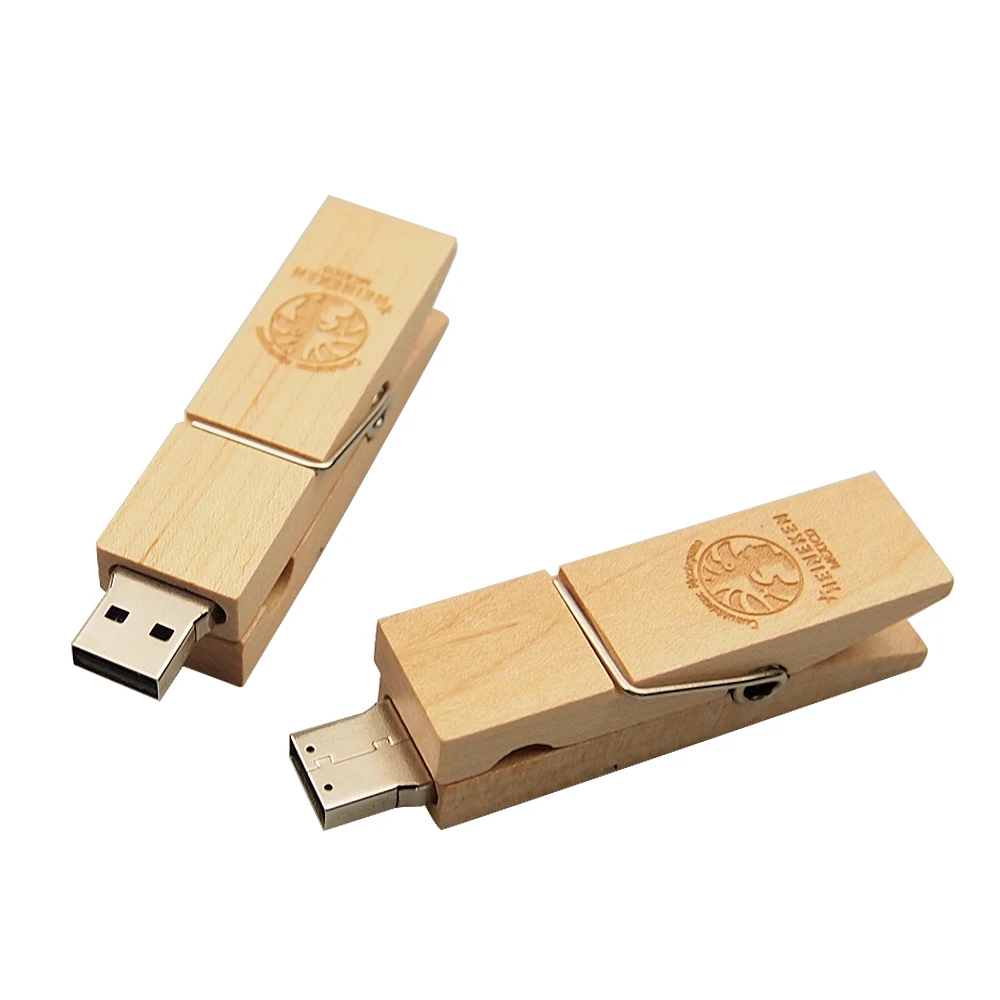 Деревянный зажим pendrive high-speed 128 МБ 4 ГБ 8 16 32 64 древесины USB флеш-накопитель memory stick U