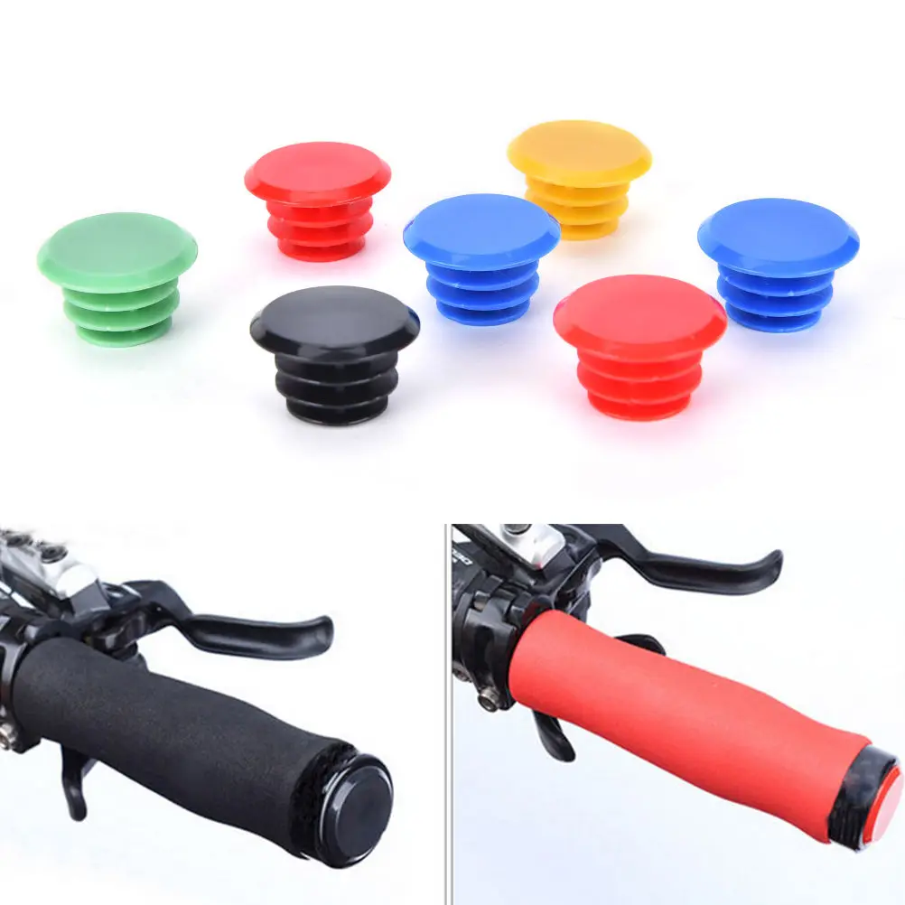 3 пары MTB пластиковые ручки для велосипедного руля и заглушки для велосипедного руля Крышка для велосипедных аксессуаров случайный цвет Горячая Распродажа